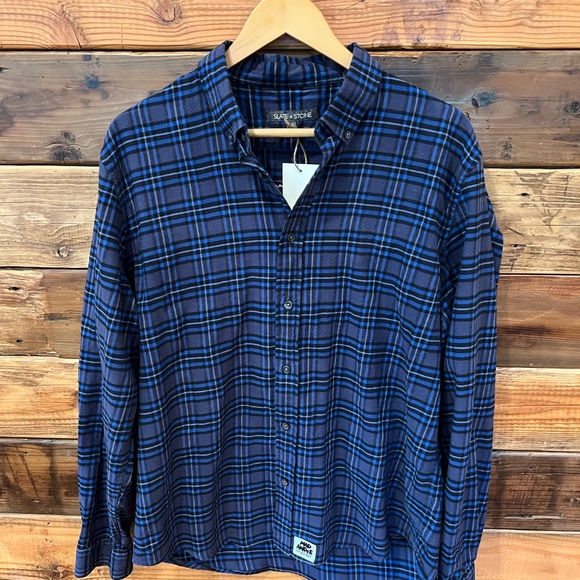 Guns N’ Roses One-of-a-Kind Slate & Stone MadAndie Custom Unisex Soft Flannel - Picture 2 of 5